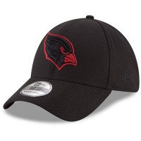 Men's Arizona Cardinals New Era Black Tone Tech Three 39THIRTY Flex Hat 3016191
